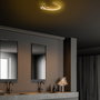 Opviq Moon - 13326 Lámpara de araña dorada con LED integrado